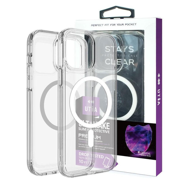Ultimake Shockproof Transparent Magsafe Cover Case for iPhone 16.