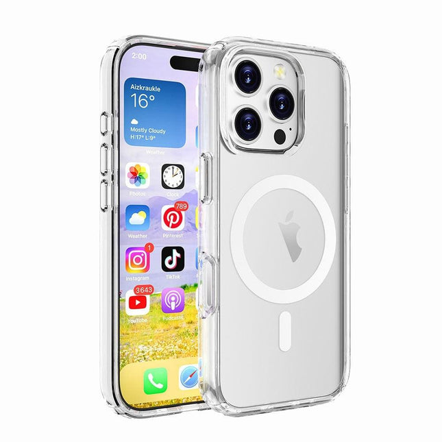 Ultimake Shockproof Transparent Magsafe Cover Case for iPhone 16 Plus.