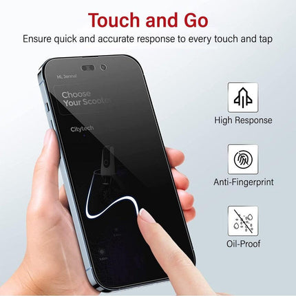 Privacy Tempered Glass Screen Protector for iPhone 16 Pro / 17 / 17 Pro.