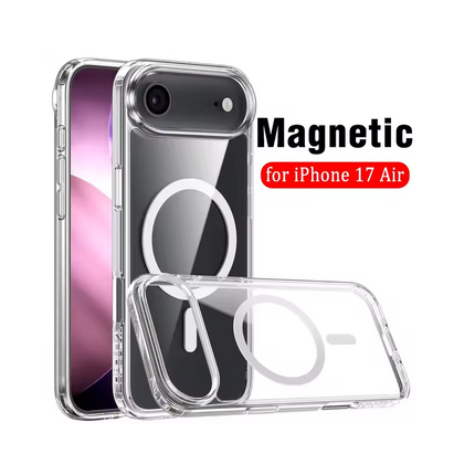 UTIA Ultimake Shockproof Transparent Case Cover With Magnetic Ring for iPhone 17 Air.