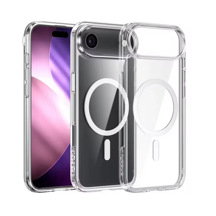 UTIA Ultimake Shockproof Transparent Case Cover With Magnetic Ring for iPhone 17 Air.