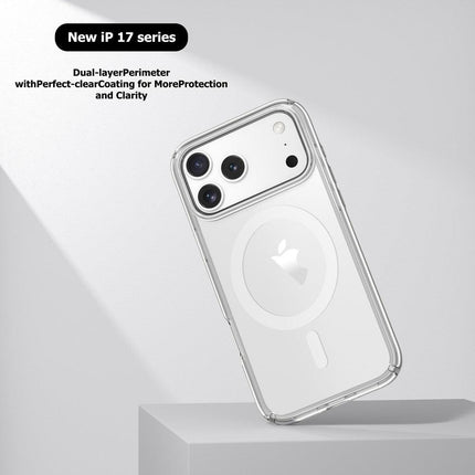 UTIA Ultimake Shockproof Transparent Case Cover With Magnetic Ring for iPhone 17 Pro Max.
