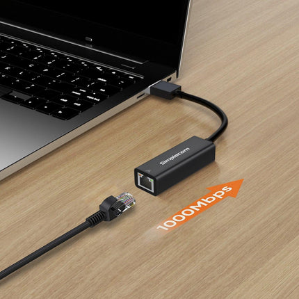Simplecom NU304 SuperSpeed USB 3.0 to Gigabit Ethernet Network Adapter.