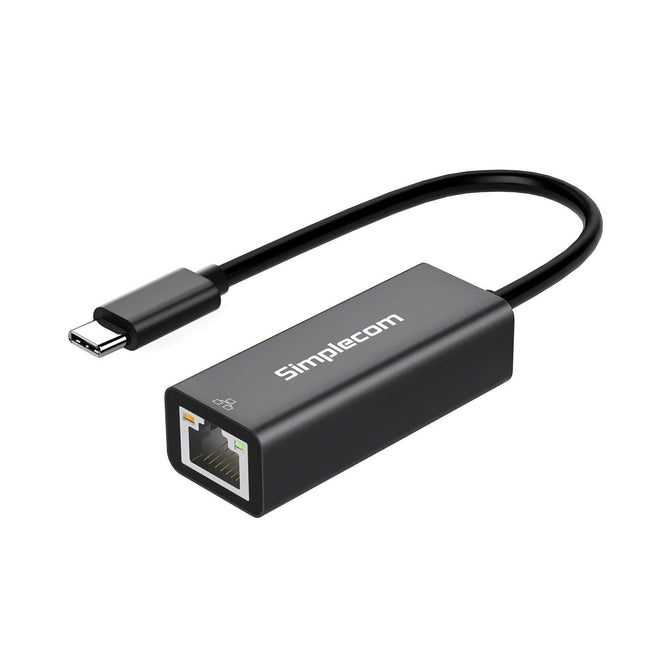 Simplecom NU314 SuperSpeed USB-C to Gigabit Ethernet Network Adapter.