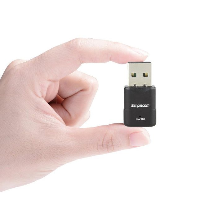 Simplecom NW382 Mini Wireless N USB WiFi Adapter 802.11n 300Mbps.