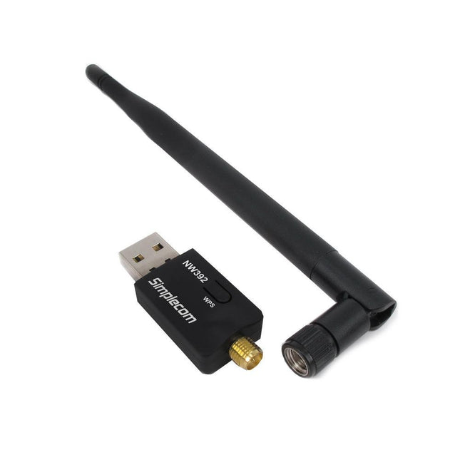 Simplecom NW392 USB Wireless N WiFi Adapter 802.11n 300Mbps 5dBi Antenna.