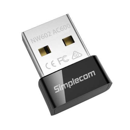 Simplecom NW602 AC600 Dual Band Nano USB WiFi Wireless Adapter.