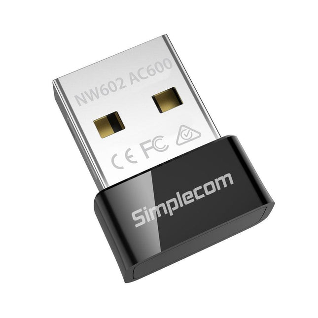 Simplecom NW602 AC600 Dual Band Nano USB WiFi Wireless Adapter.