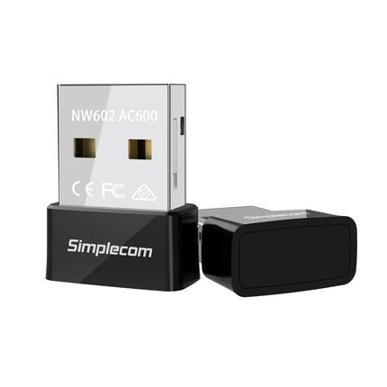 Simplecom NW602 AC600 Dual Band Nano USB WiFi Wireless Adapter.