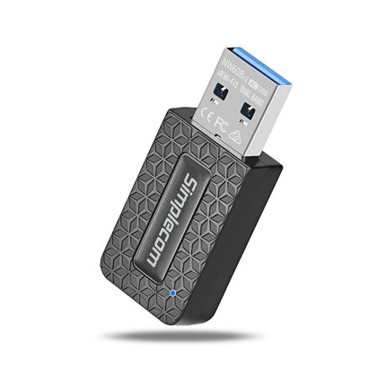 Simplecom NW608v2 WiFi 5 AC1300 Dual-Band USB 3.0 Wireless Adapter.
