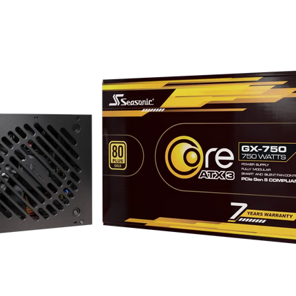 Seasonic Core GX-750 ATX3 80 Plus Gold Full Modular 750W PSU (SRP-CGX751-A5A32SF).