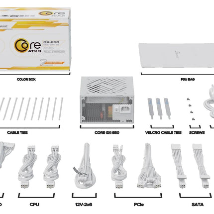 Seasonic CORE GX-850 White ATX 3.1 850W (SRP-CGX851-A5A32SF-WHITE).