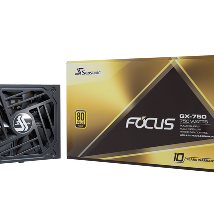 Seasonic FOCUS GX-750 ATX 3.0 750W Gold PSU (SSR-750FX3).
