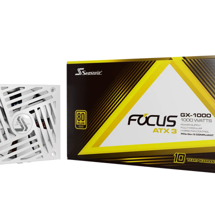 Seasonic 1000W Focus GX-1000 V4 WHITE Fully-Modular 80 PLUS Gold ATX3.1/PCIe 5.1 PSU