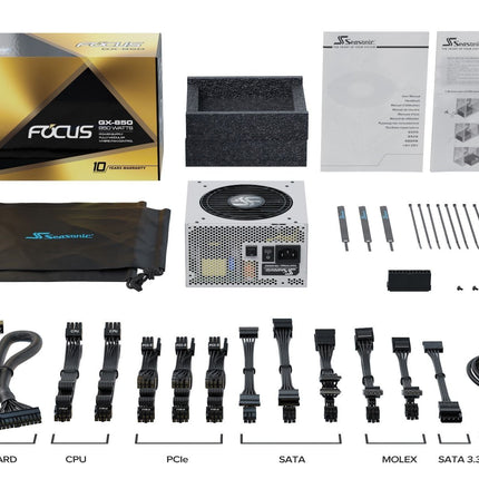 SEASONIC FOCUS GX (ONESEASONIC) WHITE EDITION GX-850 (SSR-850FX WHITE)  850W 80 PLUS GOLD PSU