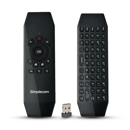 Simplecom RT150 2.4GHz Wireless Remote Air Mouse Keyboard with IR Learning.