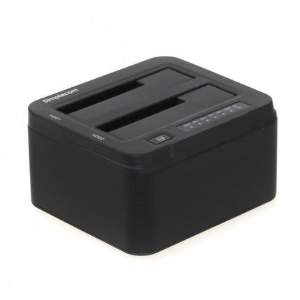 Simplecom SD322 Dual Bay USB 3.0 Aluminium Docking Station for 2.5" and 3.5" SATA HDD Black.