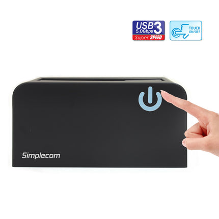 Simplecom SD326 USB 3.0 to SATA Hard Drive Docking Station for 3.5" and 2.5" HDD SSD.