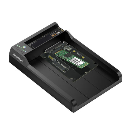 Simplecom SD570 NVMe M.2 + SATA HDD and SSD Dual Bay Docking Station USB 3.2 Gen 2 10Gbps Offline Clone.