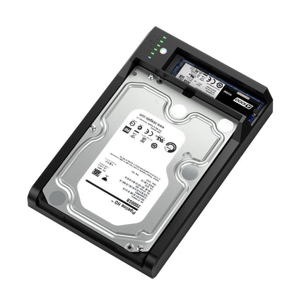 Simplecom SD570 NVMe M.2 + SATA HDD and SSD Dual Bay Docking Station USB 3.2 Gen 2 10Gbps Offline Clone.
