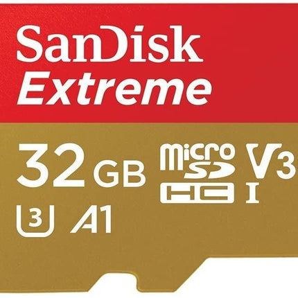 SANDISK SDSQXAF-032G-GN6MN 32GB MICRO SDHC EXTREME A1 V30, UHS-I/ U3, 100MB/s ,NO  SD ADAPTER.