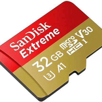 SANDISK SDSQXAF-032G-GN6MN 32GB MICRO SDHC EXTREME A1 V30, UHS-I/ U3, 100MB/s ,NO  SD ADAPTER.