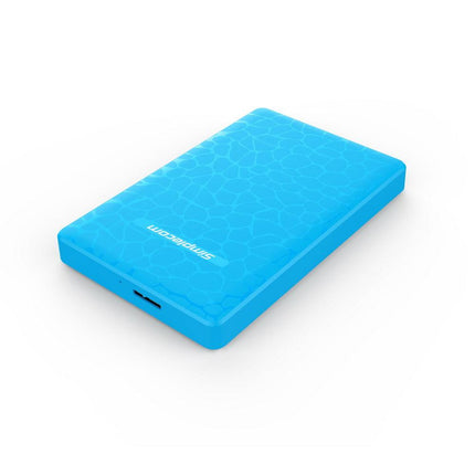 Simplecom SE101 Compact Tool-Free 2.5'' SATA to USB 3.0 HDD/SSD Enclosure Blue.