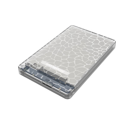 Simplecom SE101 Compact Tool-Free 2.5'' SATA to USB 3.0 HDD/SSD Enclosure Transparent Clear.
