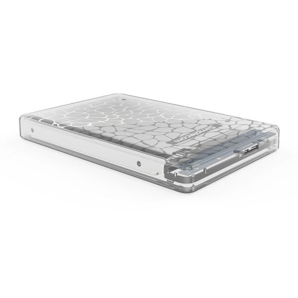Simplecom SE101 Compact Tool-Free 2.5'' SATA to USB 3.0 HDD/SSD Enclosure Transparent Clear.