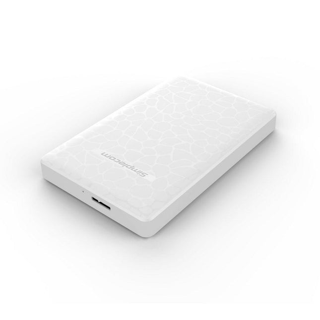 Simplecom SE101 Compact Tool-Free 2.5'' SATA to USB 3.0 HDD/SSD Enclosure White.