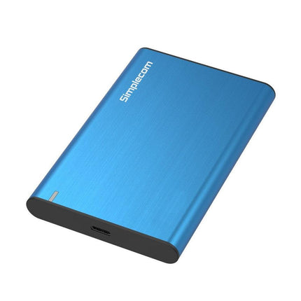 Simplecom SE221 Aluminium 2.5'' SATA HDD/SSD to USB 3.1 Enclosure Blue.