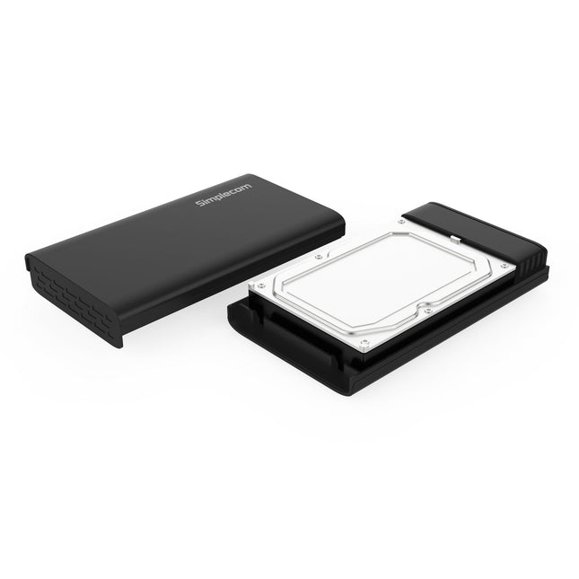 Simplecom SE301 3.5" SATA to USB 3.0 Hard Drive Docking Enclosure Black.