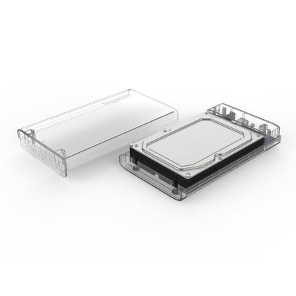 Simplecom SE301 3.5" SATA to USB 3.0 Hard Drive Docking Enclosure Clear.