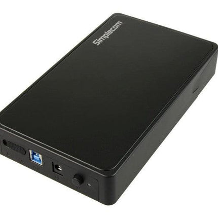Simplecom SE325 Tool Free 3.5" SATA HDD to USB 3.0 Hard Drive Enclosure Black.