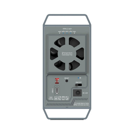 Simplecom SE482 SuperSpeed USB Dual Bay 3.5" SATA Hard Drive RAID Enclosure USB-C RAID 0/1, JBOD.