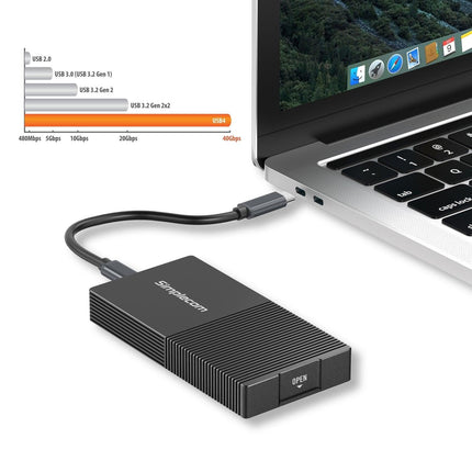 Simplecom SE640 USB4 to NVMe M.2 SSD USB-C Enclosure 40Gbps.