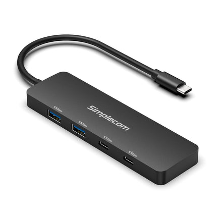 Simplecom CH392 USB 3.2 Gen2 USB-C 4-Port 10Gbps Hub (2x USB-A and 2x USB-C).