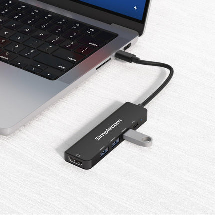 Simplecom CHT550 USB-C 5-in-1 Multiport Docking Station with USB Hub PD HDMI 2.0.