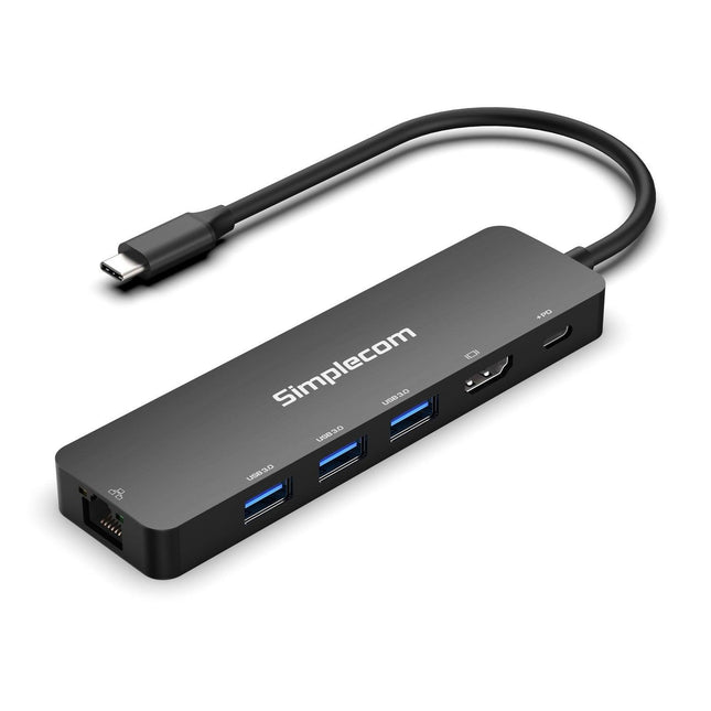 Simplecom CHT560 USB-C SuperSpeed 6-in-1 Multiport Docking Station HDMI 2.0.