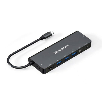 Simplecom CHT590 USB-C SuperSpeed 9-in-1 Multiport Docking Station HDMI 2.0.