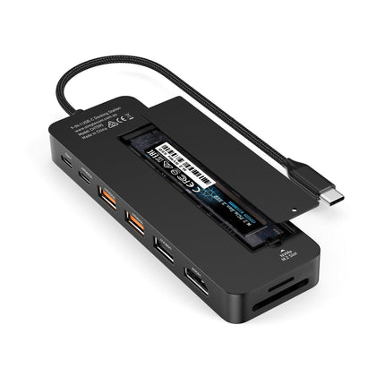 Simplecom CHT595 9-in-1 USB-C Multiport Docking Station with NVMe M.2 Enclosure.