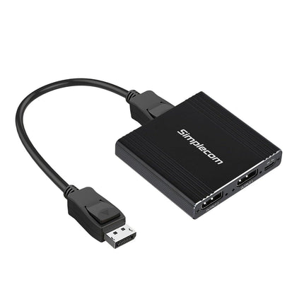Simplecom CM214 DisplayPort Splitter 1 IN 2 OUT MST Hub for Dual Extended Screens 4K DP 1.4.
