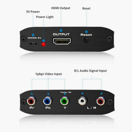 Simplecom CM505v3 Component (YPbPr + Stereo R/L) to HDMI Converter Full HD 1080p.