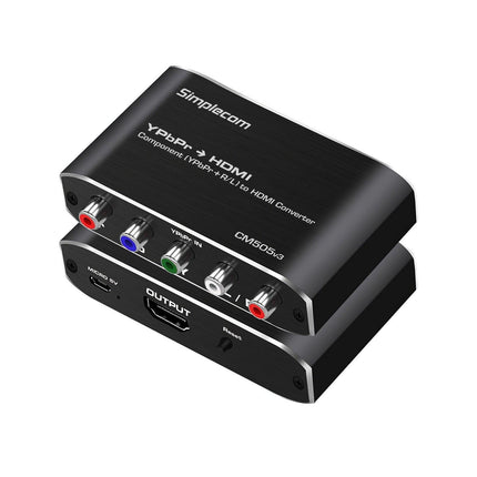 Simplecom CM505v3 Component (YPbPr + Stereo R/L) to HDMI Converter Full HD 1080p.