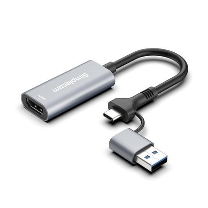 Simplecom DA306C USB 3.0 and USB-C to HDMI Video Card Adapter Full HD 1080p.
