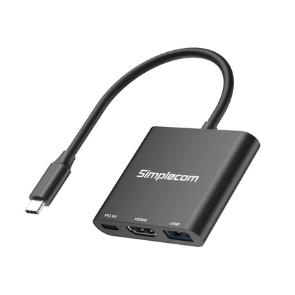 Simplecom DA320 USB-C 3-In-1 Adapter USB 3.2 Gen 1 5Gbps PD HDMI 2.0 4K@60Hz.