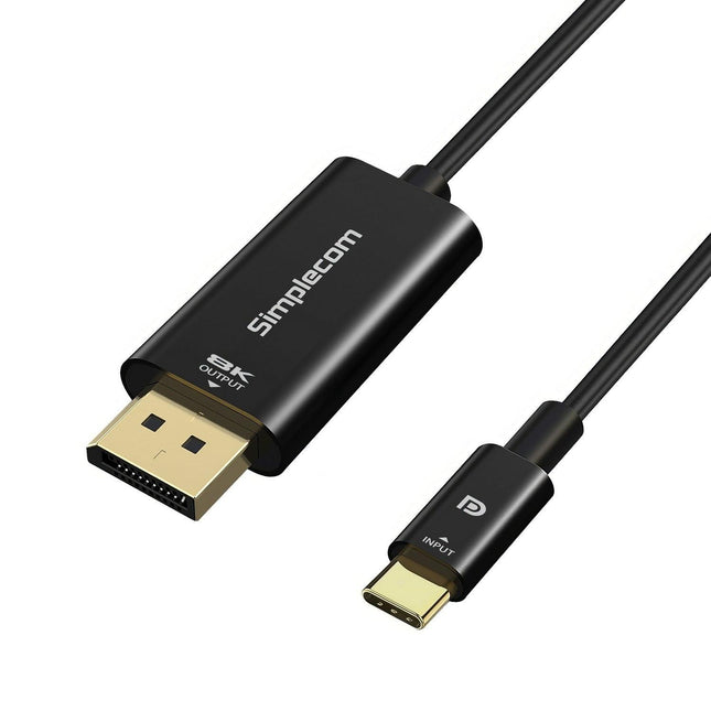 Simplecom DA323 USB-C to DisplayPort Cable DP1.4 8K@60Hz 2M.