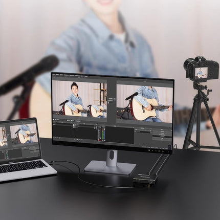 Simplecom DAC10 HDMI 2.0 to USB 4K@60hz Video Capture Card Stream and Record in 4K 60FPS.