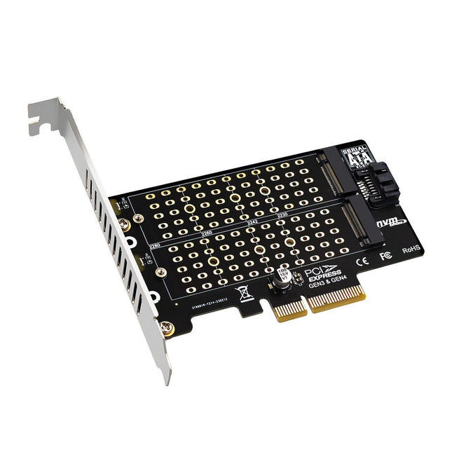 Simplecom EC412v2 NVMe and SATA M.2 SSD to PCIe x4 Expansion Card.