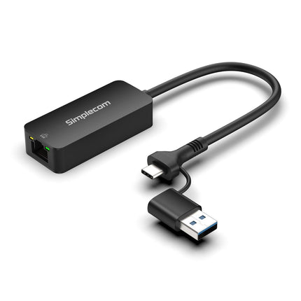 Simplecom NU405C SuperSpeed USB-C and USB-A to 2.5G Ethernet Network Adapter 2.5Gbps LAN.
